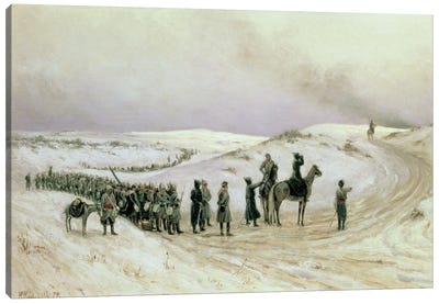 Bulgaria, a scene from the Russo-Turkish War of 1877-78, 1879  Canvas Art Print