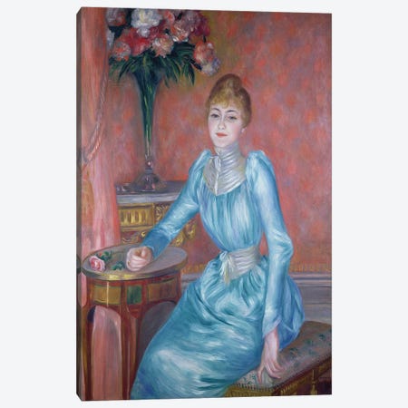 Madame de Bonnieres, 1889  Canvas Print #BMN2256} by Pierre-Auguste Renoir Canvas Wall Art