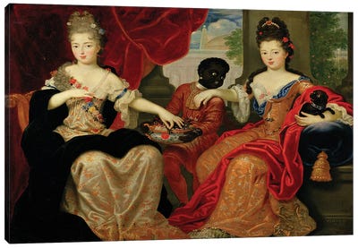 Portrait of Francoise-Marie de Bourbon  Canvas Art Print