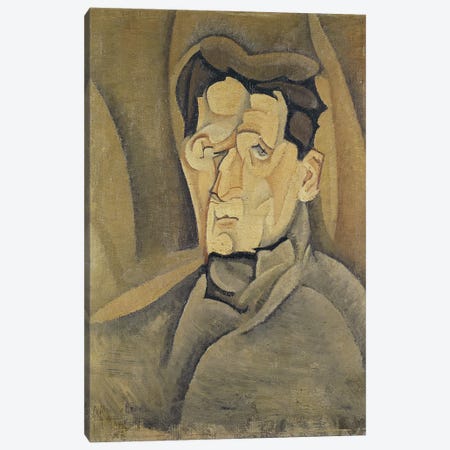 Portrait of Maurice Raynal  Canvas Print #BMN2260} by Juan Gris Canvas Wall Art