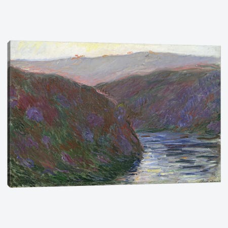 The Creuse Valley, Evening Effect, 1889  Canvas Print #BMN2261} by Claude Monet Canvas Art