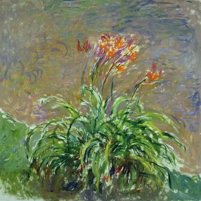 Hemerocallis, 1914-17  by Claude Monet metal wall art