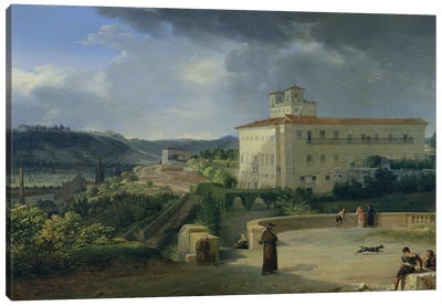 View of the Villa Medici, Rome, 1813  Canvas Art Print