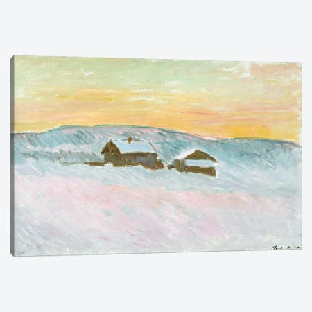 Norwegian Landscape, Blue Houses, 1895  Canvas Print #BMN2275} by Claude Monet Canvas Artwork