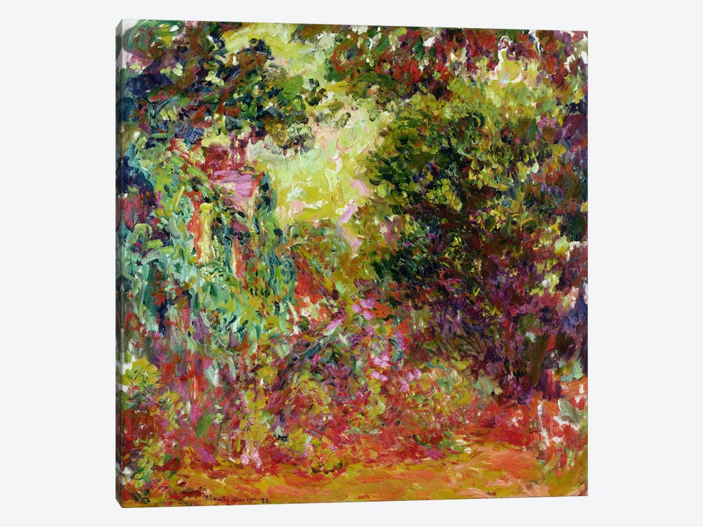 The Artist's House from the Rose Garden, 1922-24  by Claude Monet 1-piece Canvas Art
