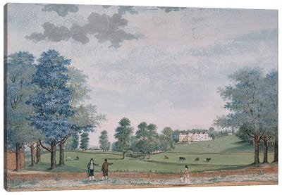 The Great House and Park at Chawton, c.1780  Canvas Art Print