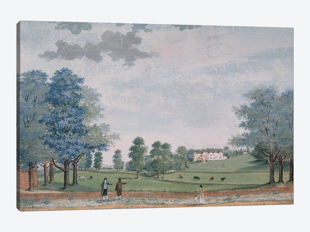 The Great House and Park at Chawton, c.1780  1-piece Canvas Print