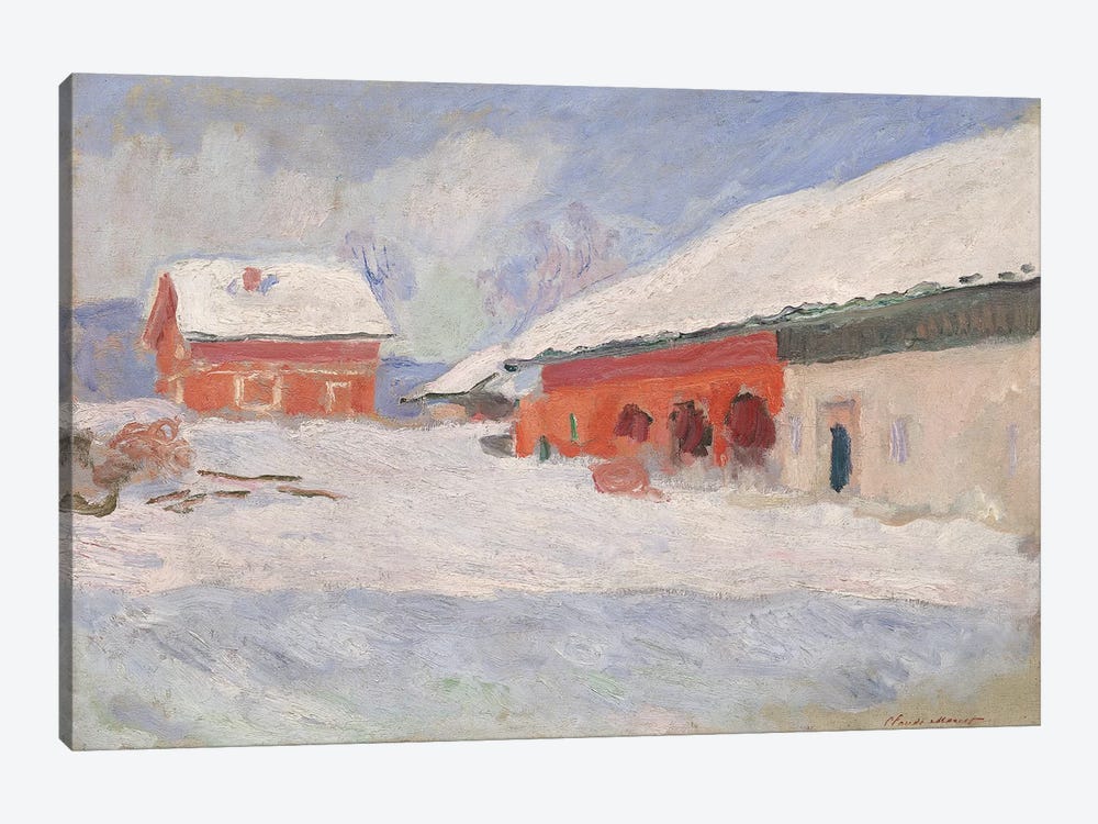 Norway, Red Houses at Bjornegaard, 1895  by Claude Monet 1-piece Canvas Art Print