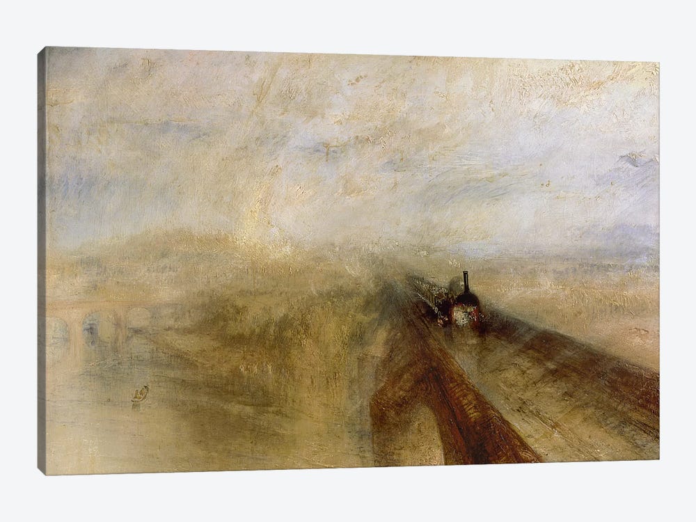 Rain Steam and Speed, The Great Western Railway, painted before 1844  by J.M.W. Turner 1-piece Art Print