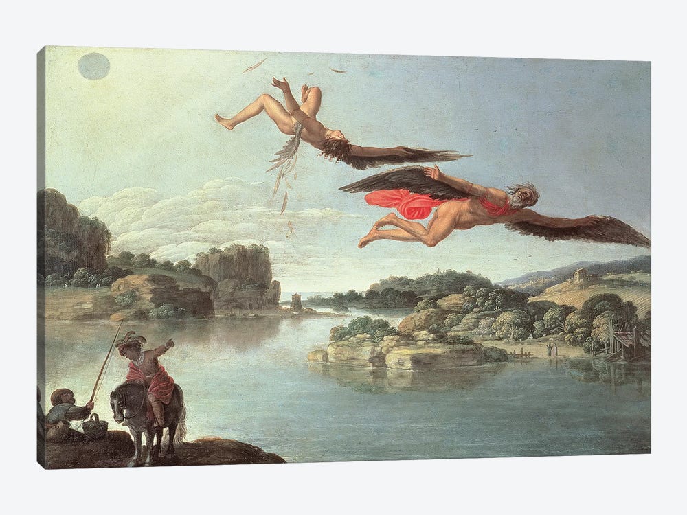 The Fall of Icarus  by Carlo Saraceni 1-piece Canvas Print