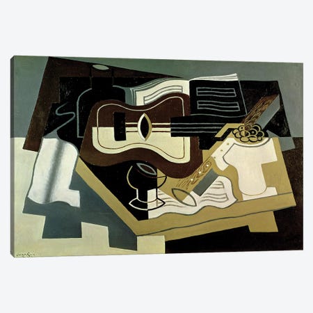 Guitar and Clarinet, 1920  Canvas Print #BMN2318} by Juan Gris Canvas Wall Art