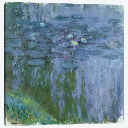 Waterlilies, 1916-19  Canvas Print #BMN2325} by Claude Monet Canvas Artwork