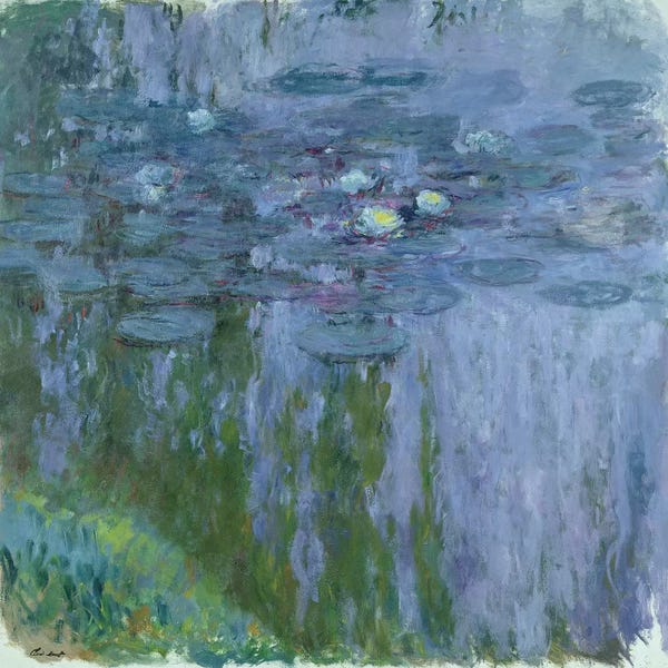 Claude Monet: Waterlilies, 1916-19  by Claude Monet