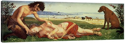 A Satyr Mourning over a Nymph, c.1495  Canvas Art Print