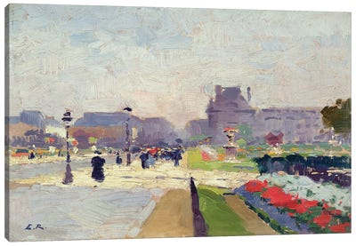 Avenue Paul Deroulede, Tuileries, Paris  Canvas Art Print