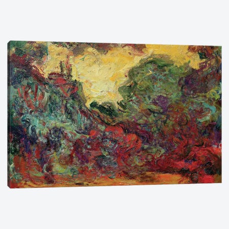 The Artist's House from the Rose Garden, 1922-24  Canvas Print #BMN2335} by Claude Monet Art Print