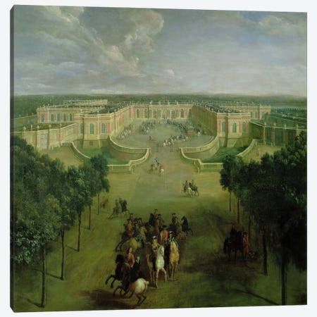 View of the Grand Trianon, 1722  Canvas Print #BMN2343} by Pierre-Denis Martin Canvas Print