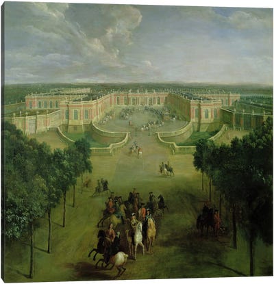 View of the Grand Trianon, 1722  Canvas Art Print