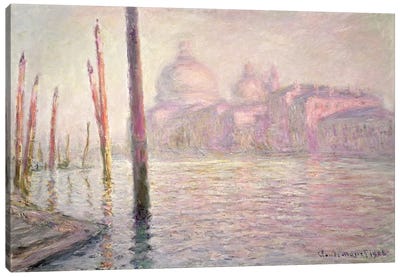 View of Venice, 1908  Canvas Art Print - Claude Monet