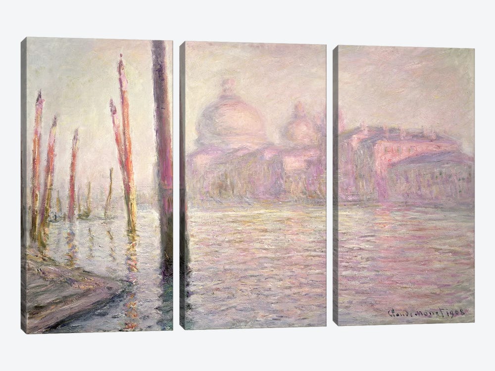 View of Venice, 1908  by Claude Monet 3-piece Canvas Artwork