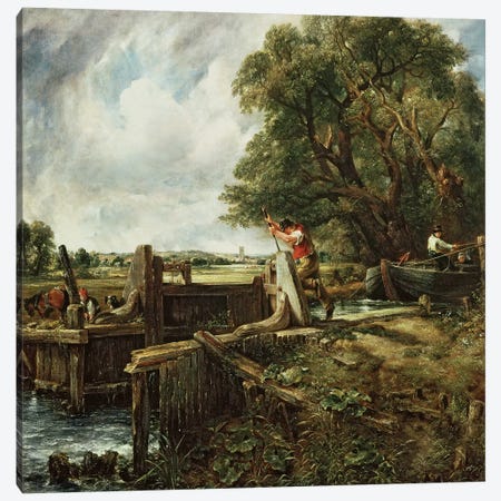 The Lock, 1824  Canvas Print #BMN234} by John Constable Canvas Art