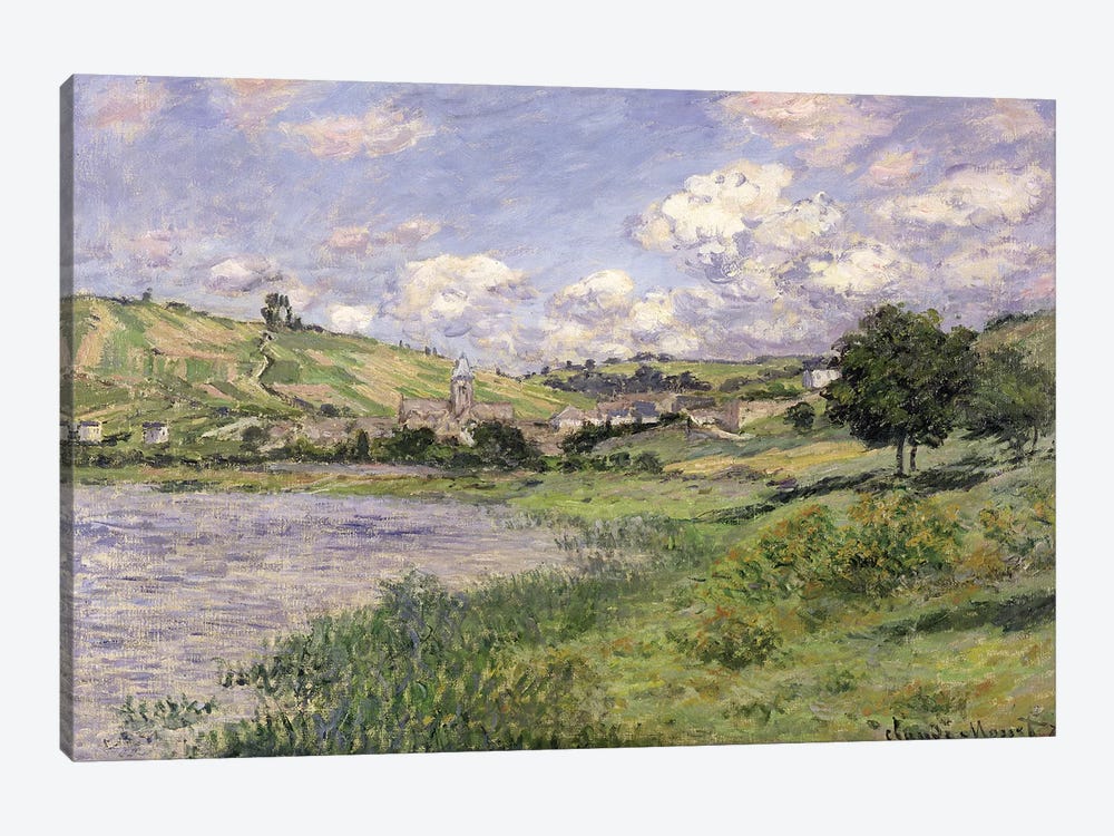 Landscape, Vetheuil, 1879  by Claude Monet 1-piece Canvas Print