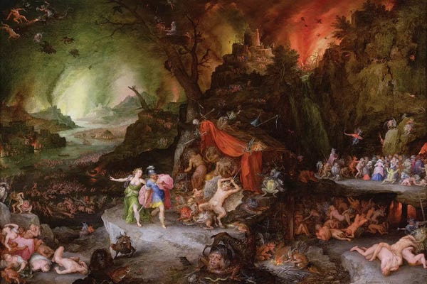 Aeneas and the Sibyl in the Underworld, 1598 