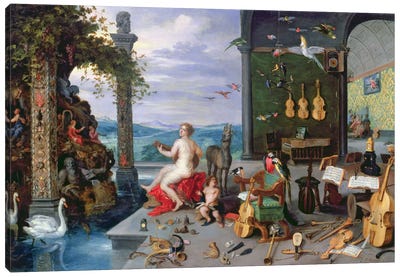 Allegory of Music  Canvas Art Print