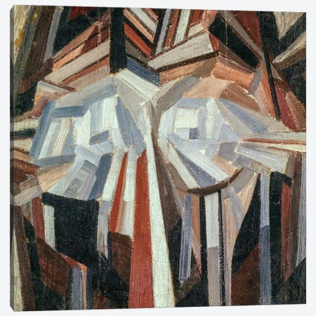 Cubist Head, 1914-15  Canvas Print #BMN2365} by Alexander Bogomazov Canvas Art