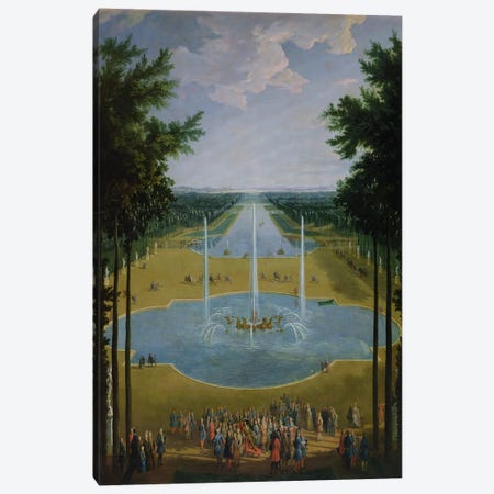 View of the Bassin d'Apollon in the gardens of Versailles, 1713  Canvas Print #BMN2369} by Pierre-Denis Martin Canvas Print
