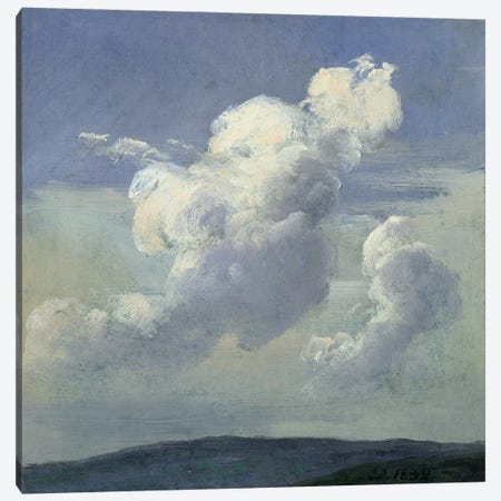 Cloud Study, 1832  Canvas Print #BMN2380} by Johan Christian Dahl Art Print