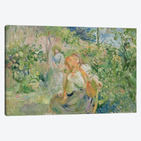 In the Garden at Roche-Plate, 1894  Canvas Print #BMN2384} by Berthe Morisot Canvas Art