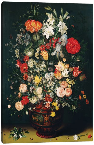Vase of Flowers  Canvas Art Print