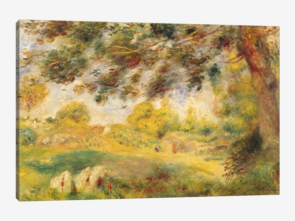 Spring Landscape  by Pierre-Auguste Renoir 1-piece Art Print