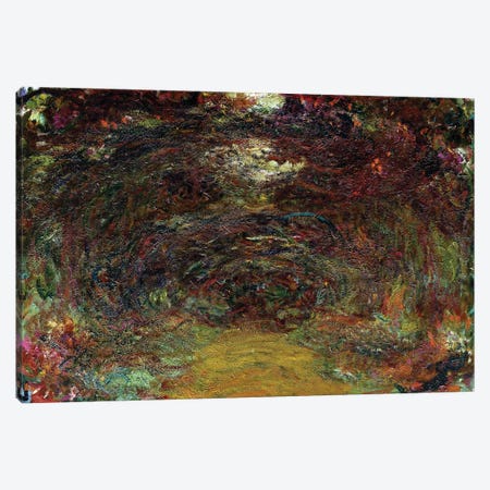 The Rose Path, 1920-22  Canvas Print #BMN2389} by Claude Monet Canvas Art Print