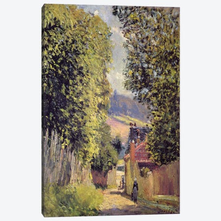 A Road in Louveciennes, 1883  Canvas Print #BMN2397} by Alfred Sisley Canvas Art Print