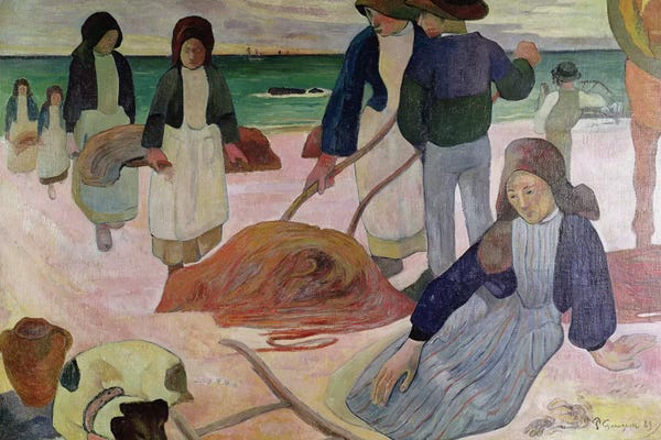 Paul Gauguin: Seaweed Gatherers, 1889  by Paul Gauguin