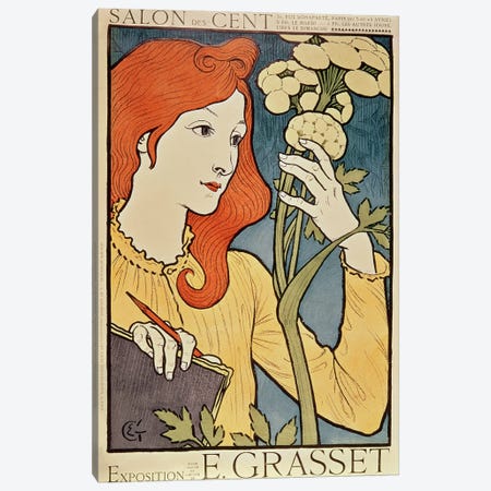 Salon des Cent, 1894  Canvas Print #BMN241} by Eugene Grasset Canvas Art