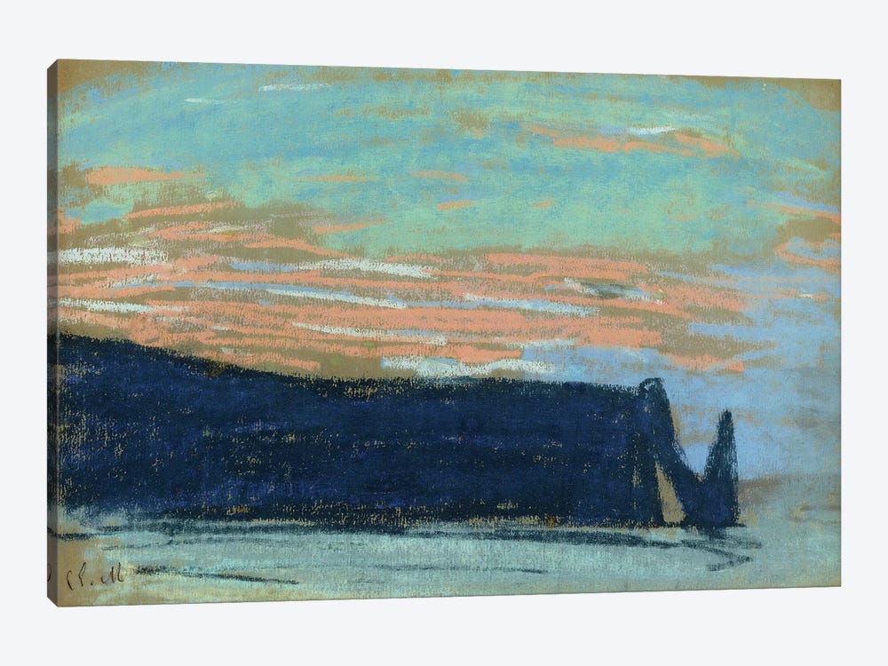 The Cliff at Etretat, c.1885  1-piece Canvas Art Print