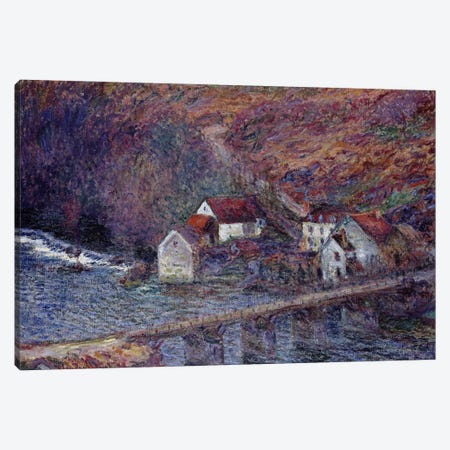 The Bridge at Vervy, 1889  Canvas Print #BMN2422} by Claude Monet Canvas Art