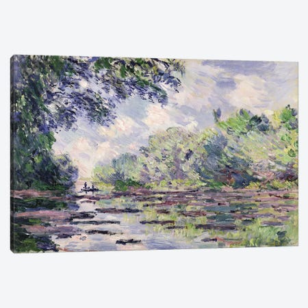 The Seine at Giverny, 1885  Canvas Print #BMN2424} by Claude Monet Canvas Print