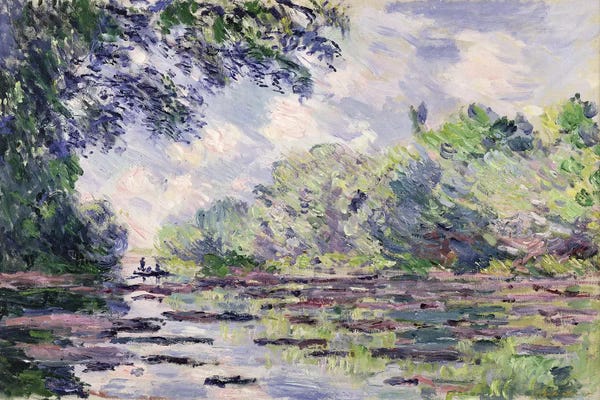 All Things Monet: The Seine at Giverny, 1885  by Claude Monet