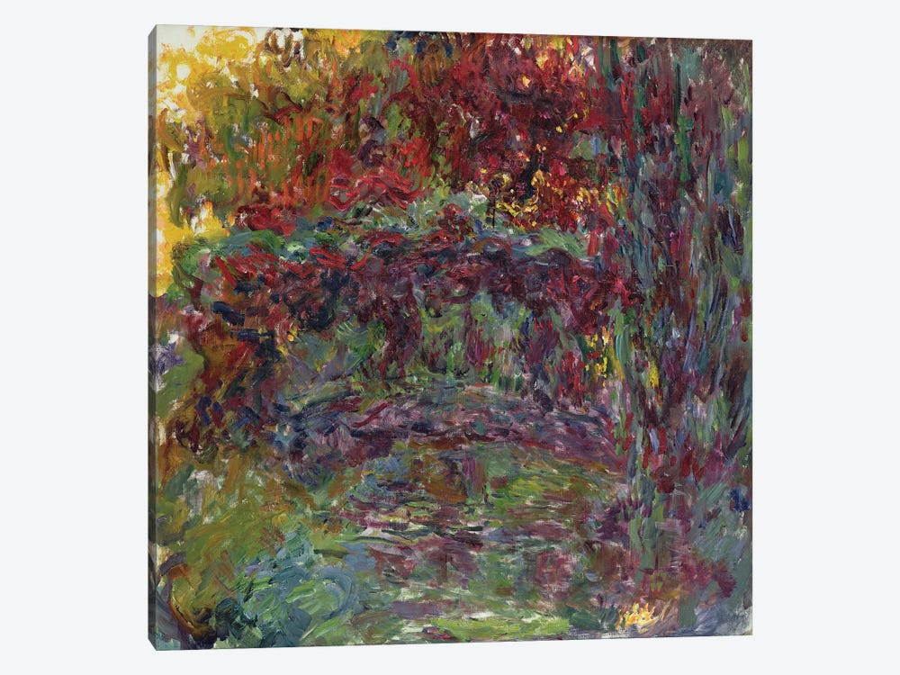 The Japanese Bridge at Giverny, 1918-24  by Claude Monet 1-piece Canvas Art Print