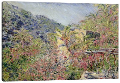 Sasso Valley. Sun Effect, 1884  Canvas Art Print - Claude Monet