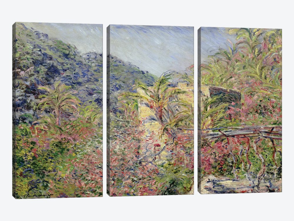 Sasso Valley. Sun Effect, 1884  by Claude Monet 3-piece Canvas Print