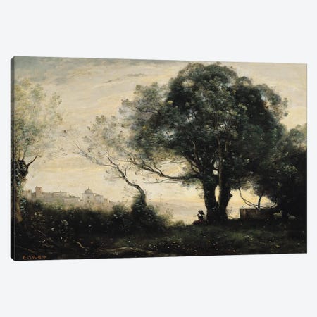 Souvenir of Castel Gandolfo  Canvas Print #BMN2445} by Jean-Baptiste-Camille Corot Canvas Print