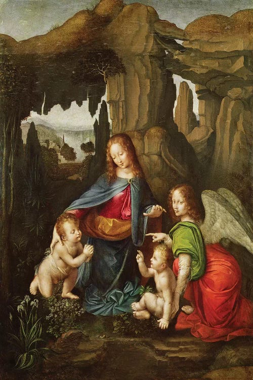 Madonna of the Rocks  by Leonardo da Vinci wall art