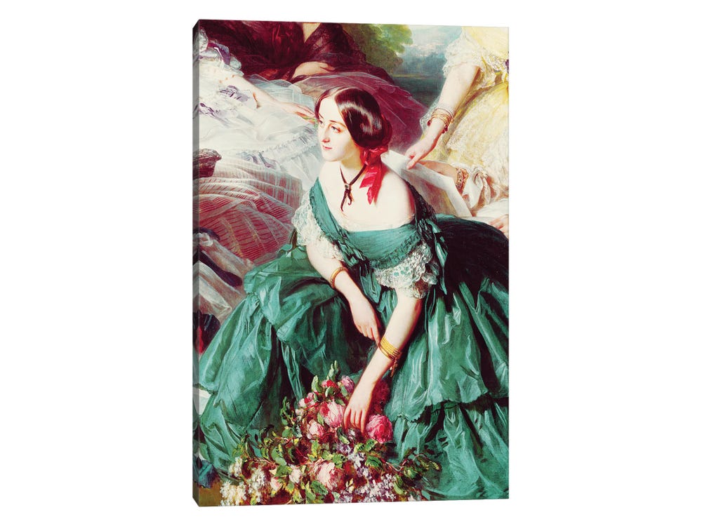 Empress Eugénie by Franz Xaver Winterhalter Printed on Canvas