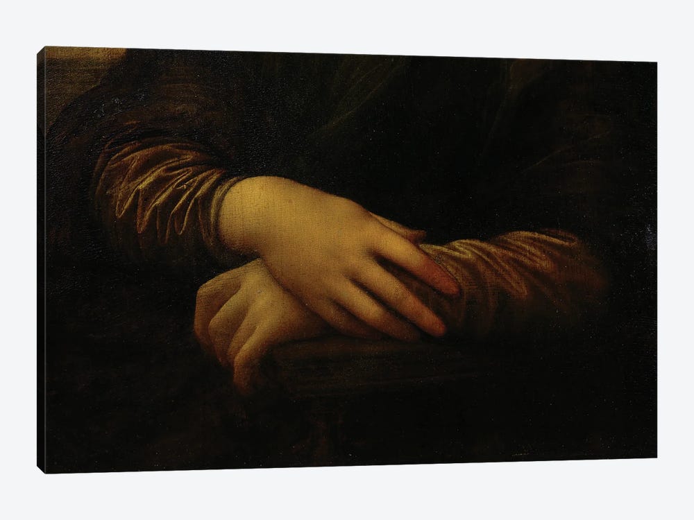 Mona Lisa, detail of her hands, c.1503-06  1-piece Art Print