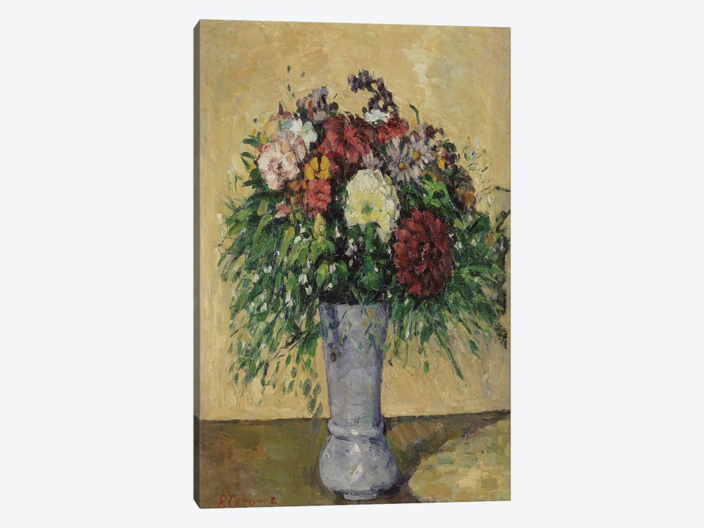 Bouquet of Flowers in a Vase, c.1877  1-piece Canvas Art Print